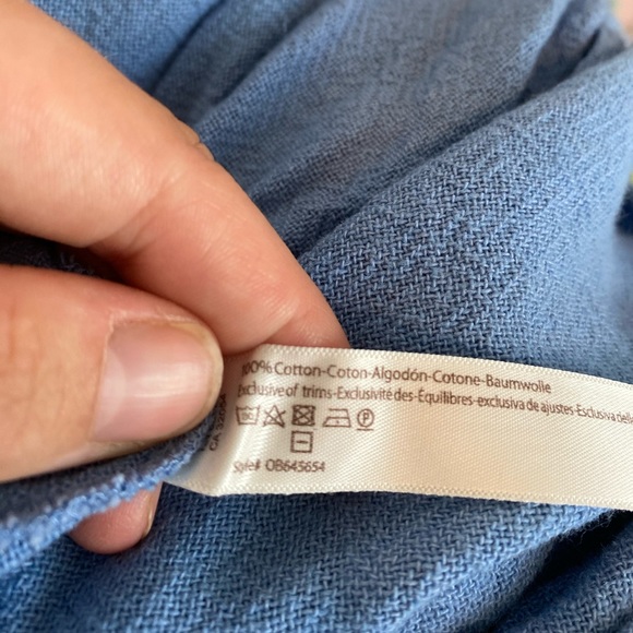 Free people Blue Mini Dress with belt tie bohemian - Picture 14 of 15